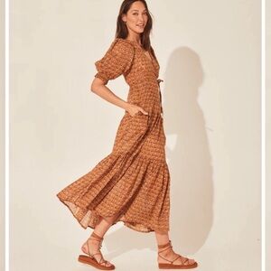 Daughters of India Zuri Wrap Earthy Maxi Dress